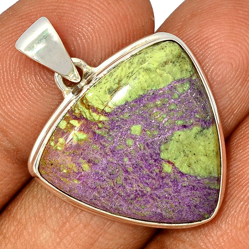 1.3" Stichtite With Serpentine Pendants - SWSP153