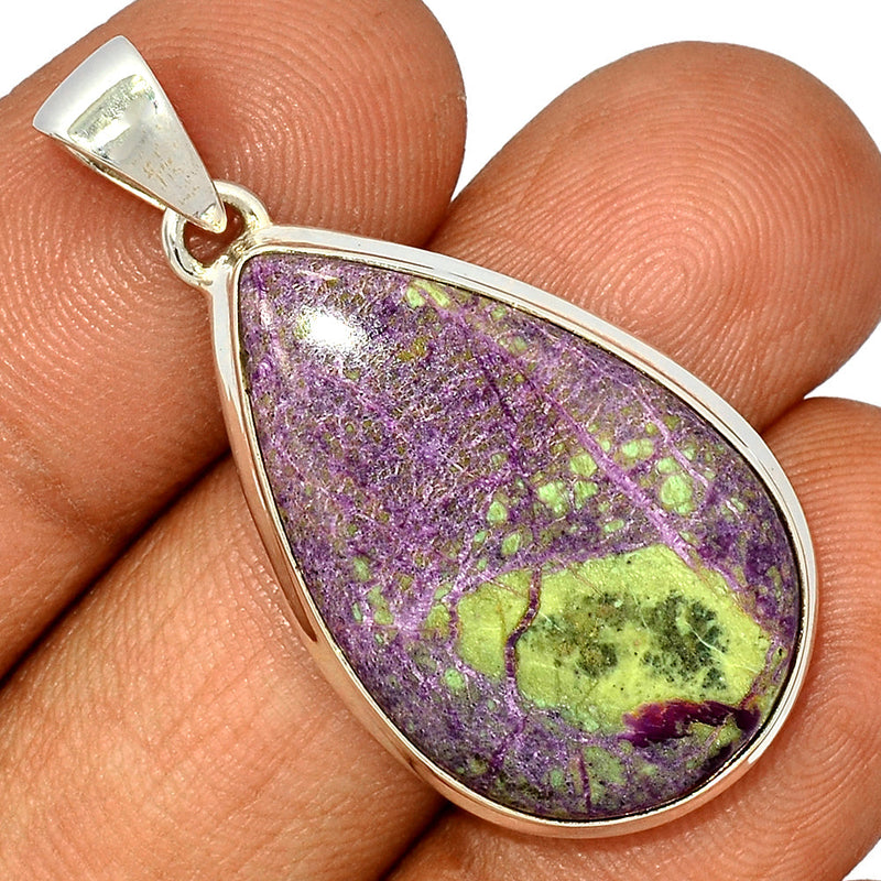 1.6" Stichtite With Serpentine Pendants - SWSP169