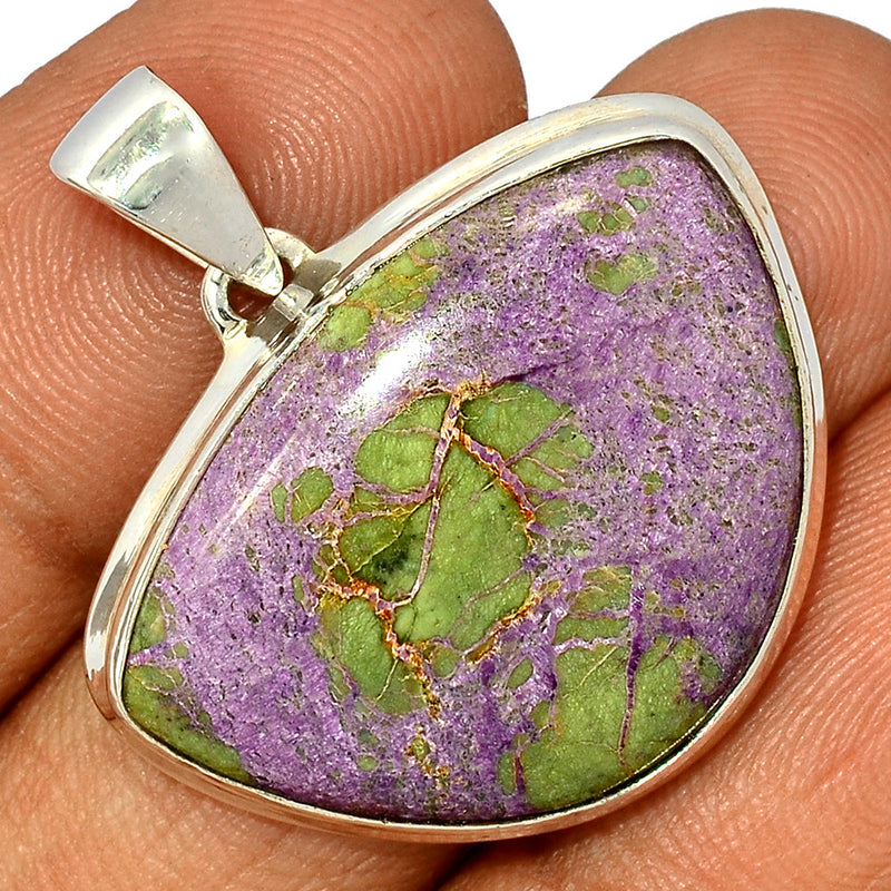 1.3" Stichtite With Serpentine Pendants - SWSP170