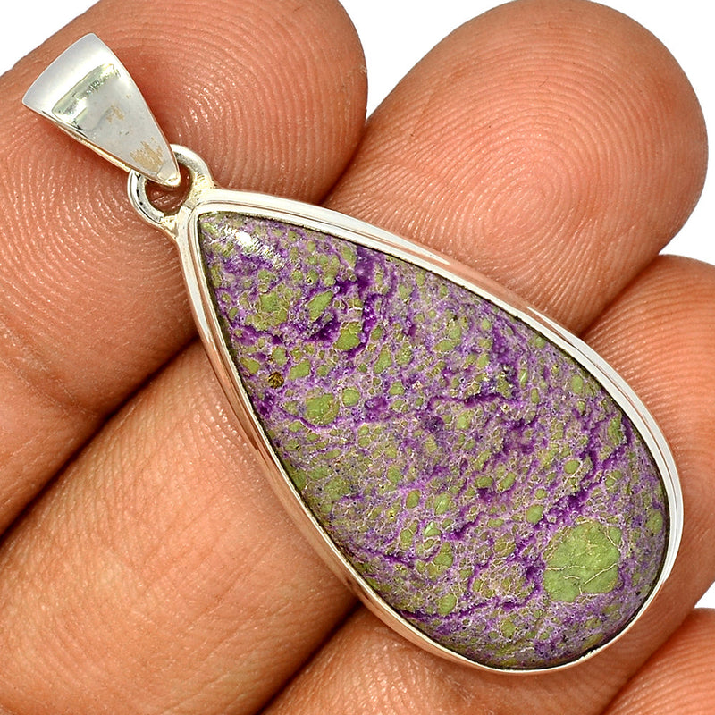 1.7" Stichtite With Serpentine Pendants - SWSP172