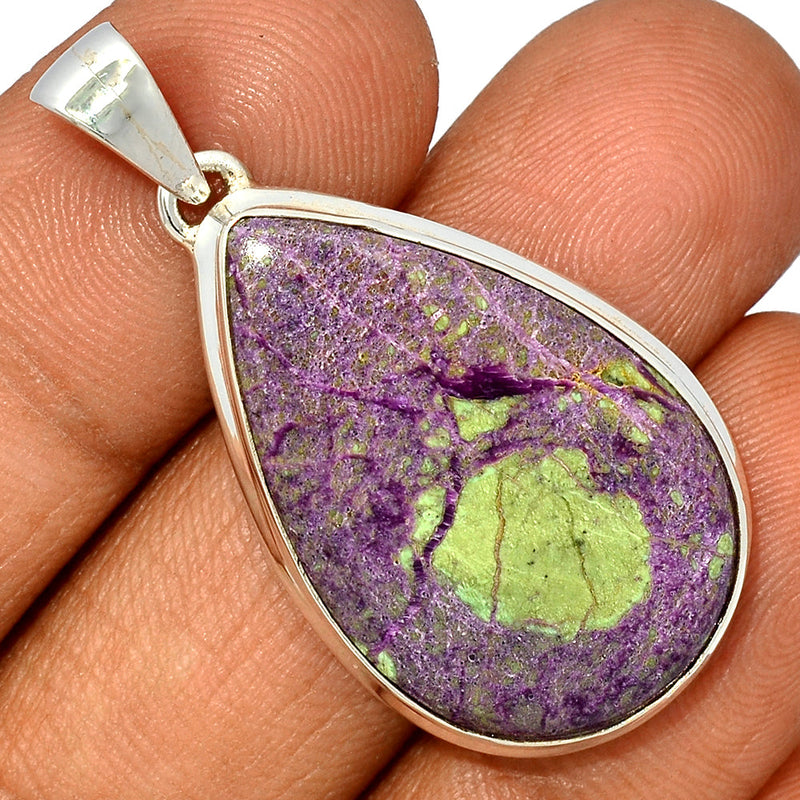 1.7" Stichtite With Serpentine Pendants - SWSP175