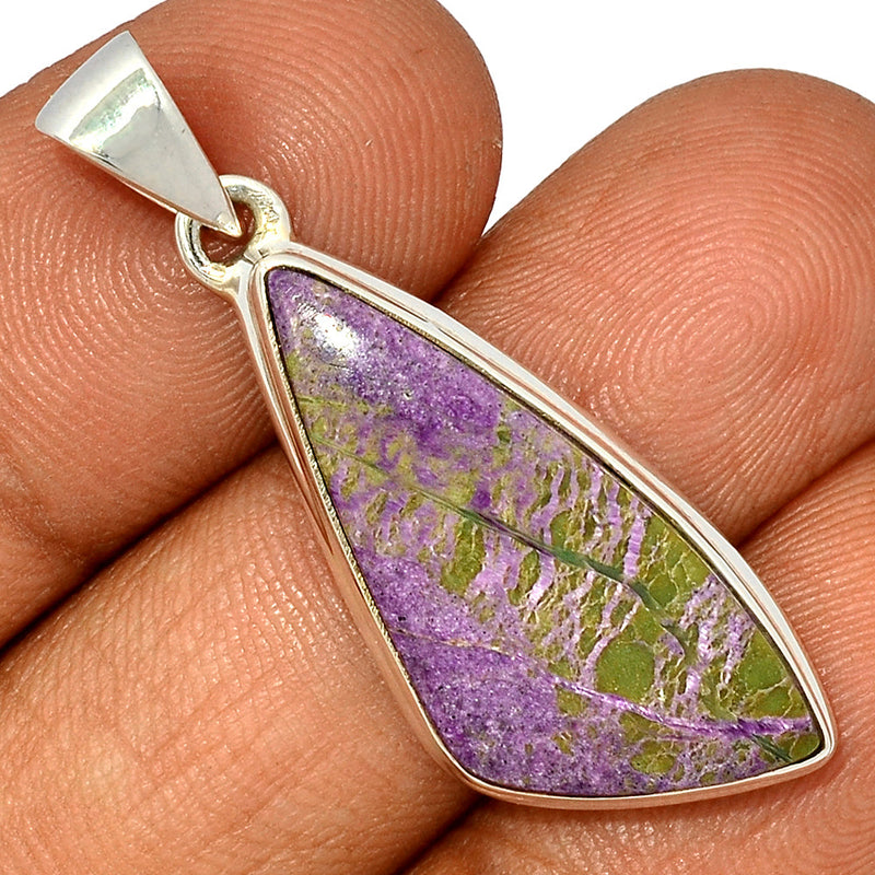 1.6" Stichtite With Serpentine Pendants - SWSP177