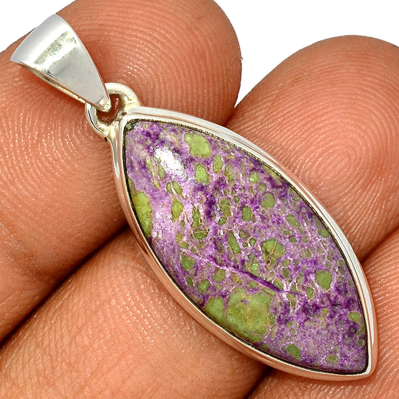 1.6" Stichtite With Serpentine Pendants - SWSP184