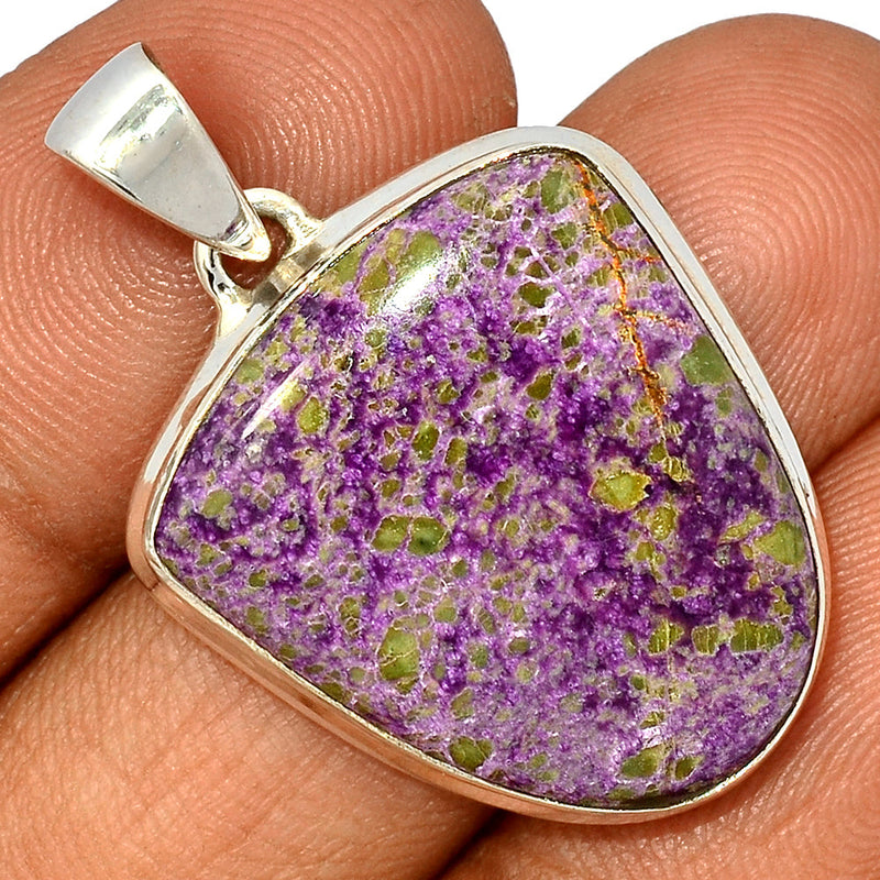 1.5" Stichtite With Serpentine Pendants - SWSP185