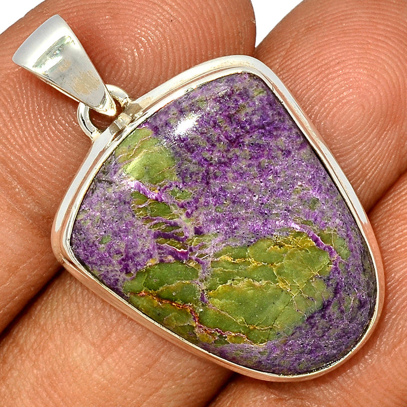1.6" Stichtite With Serpentine Pendants - SWSP187