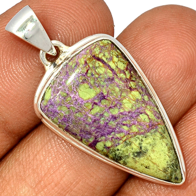1.5" Stichtite With Serpentine Pendants - SWSP188