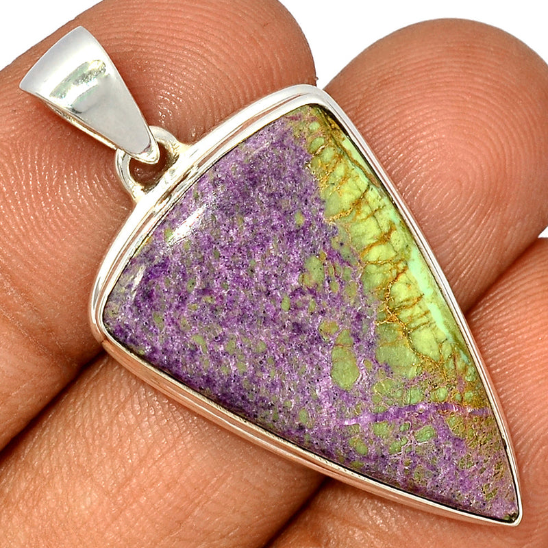 1.7" Stichtite With Serpentine Pendants - SWSP192