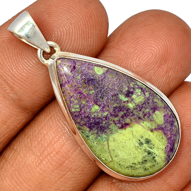 1.7" Stichtite With Serpentine Pendants - SWSP193