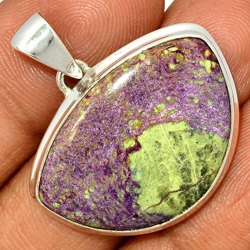 1.3" Stichtite With Serpentine Pendants - SWSP194