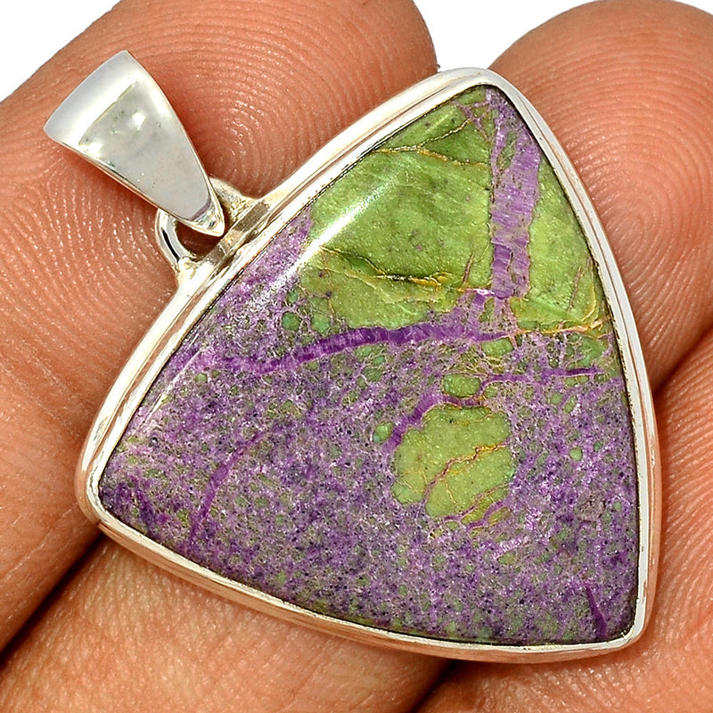1.6" Stichtite With Serpentine Pendants - SWSP197