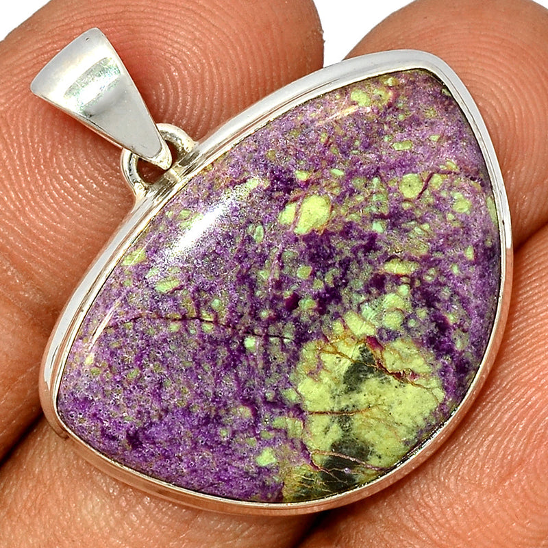 1.3" Stichtite With Serpentine Pendants - SWSP200