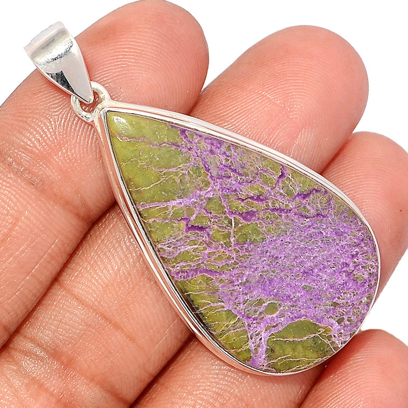 2" Stichtite With Serpentine Pendants - SWSP216