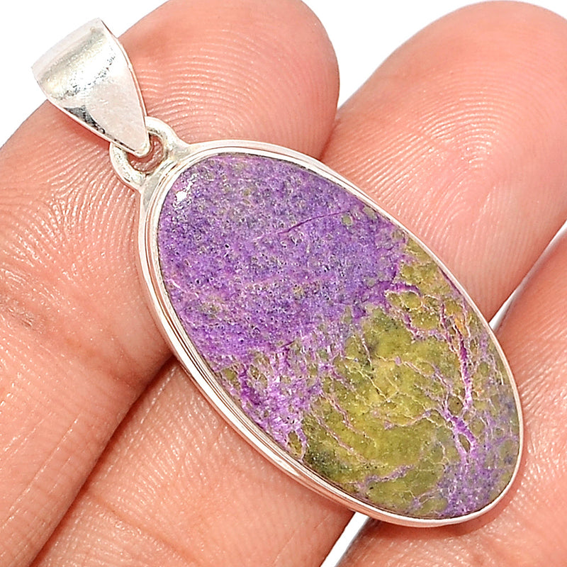 1.7" Stichtite With Serpentine Pendants - SWSP220