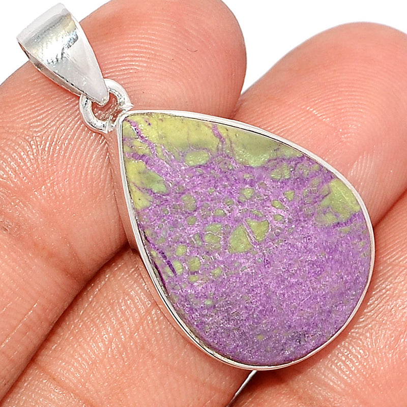 1.5" Stichtite With Serpentine Pendants - SWSP228
