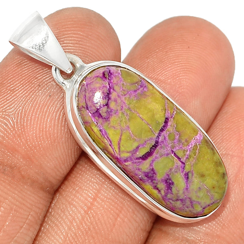 1.6" Stichtite With Serpentine Pendants - SWSP254