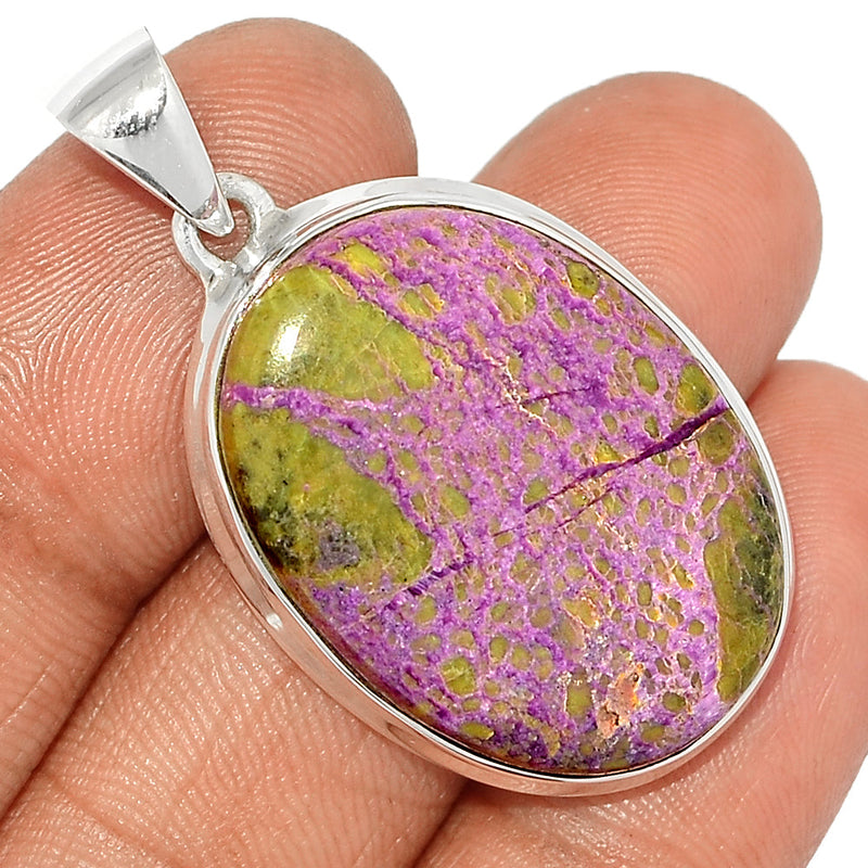 1.6" Stichtite With Serpentine Pendants - SWSP260