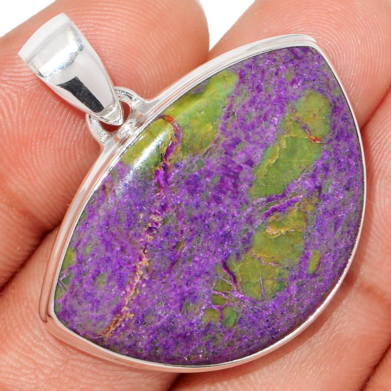 1.5" Stichtite With Serpentine Pendants - SWSP49