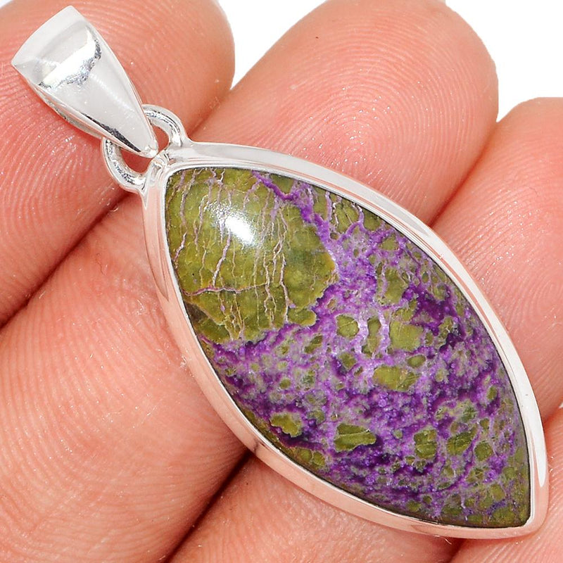 1.7" Stichtite With Serpentine Pendants - SWSP58