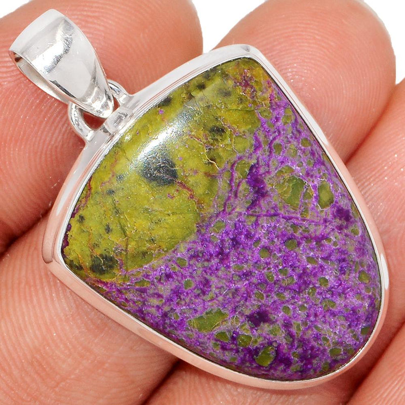 1.6" Stichtite With Serpentine Pendants - SWSP59