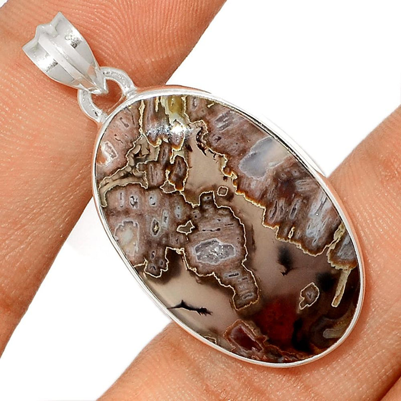 1.6" Tube Agate Pendants - TBAP300