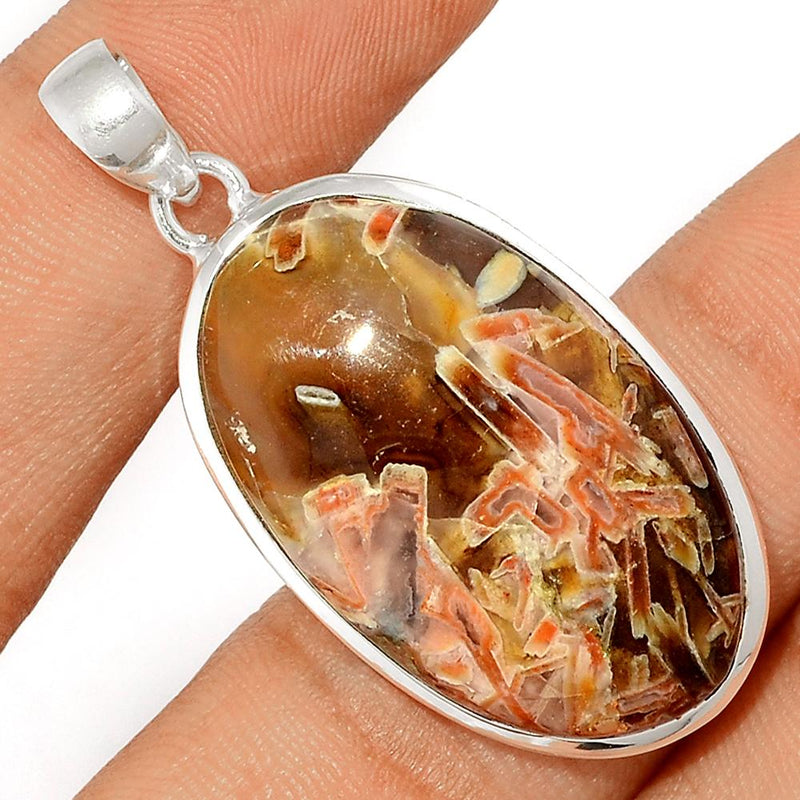 1.7" Tube Agate Pendants - TBAP302