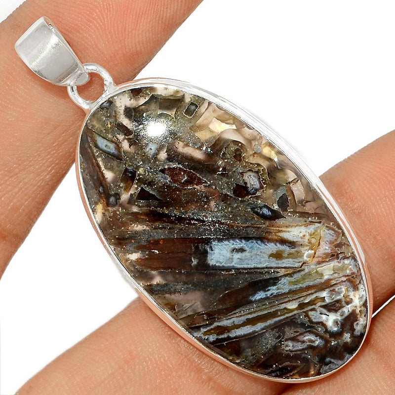 2.2" Tube Agate Pendants - TBAP347