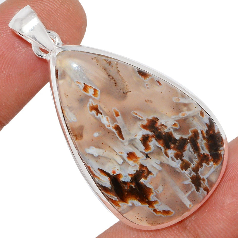1.8" Tube Agate Pendants - TBAP358