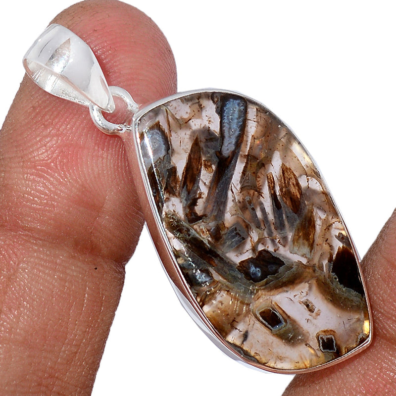 1.7" Tube Agate Pendants - TBAP394