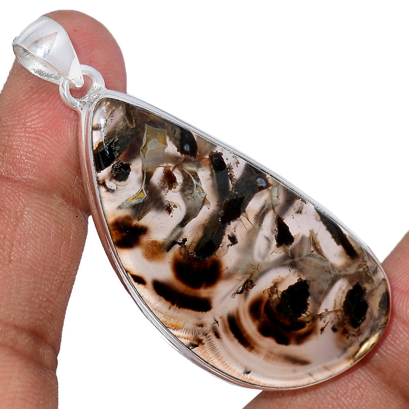 2.3" Tube Agate Pendants - TBAP408