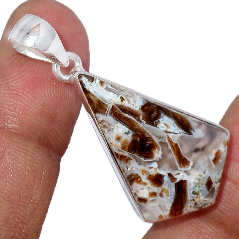 1.6" Tube Agate Pendants - TBAP417