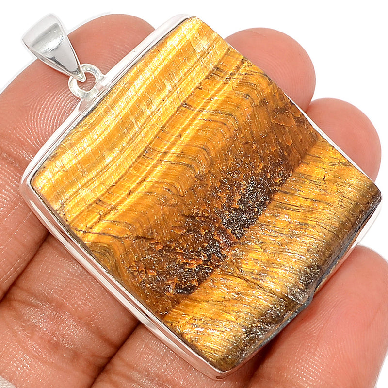 2.1" Tiger Eye Rough Pendants - TERP27