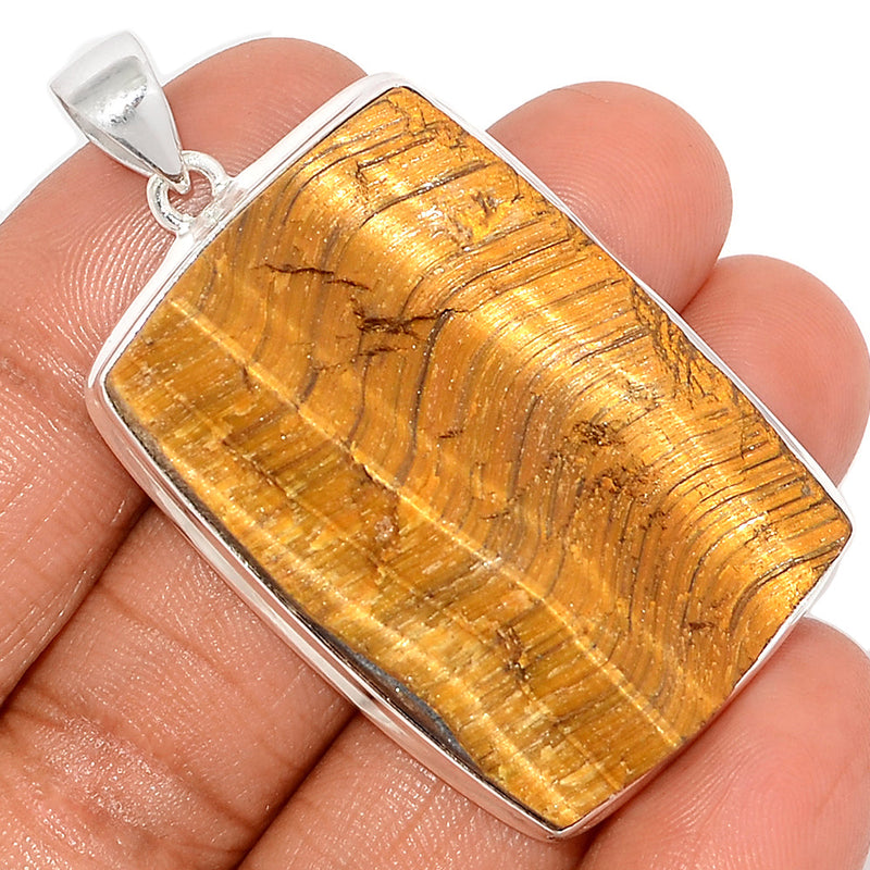 2.1" Tiger Eye Rough Pendants - TERP31