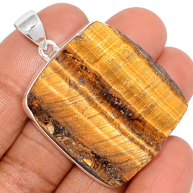 1.8" Tiger Eye Rough Pendants - TERP35