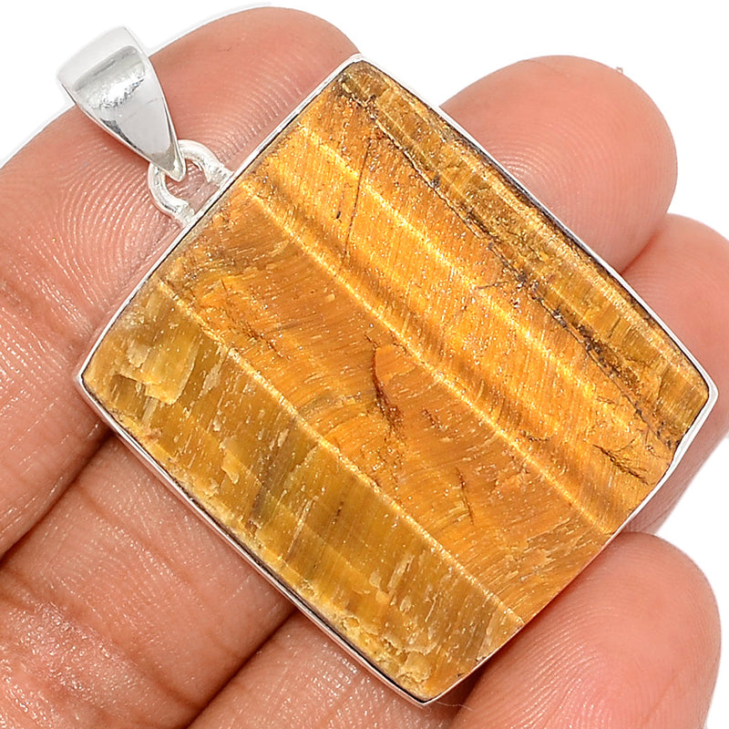 1.8" Tiger Eye Rough Pendants - TERP44