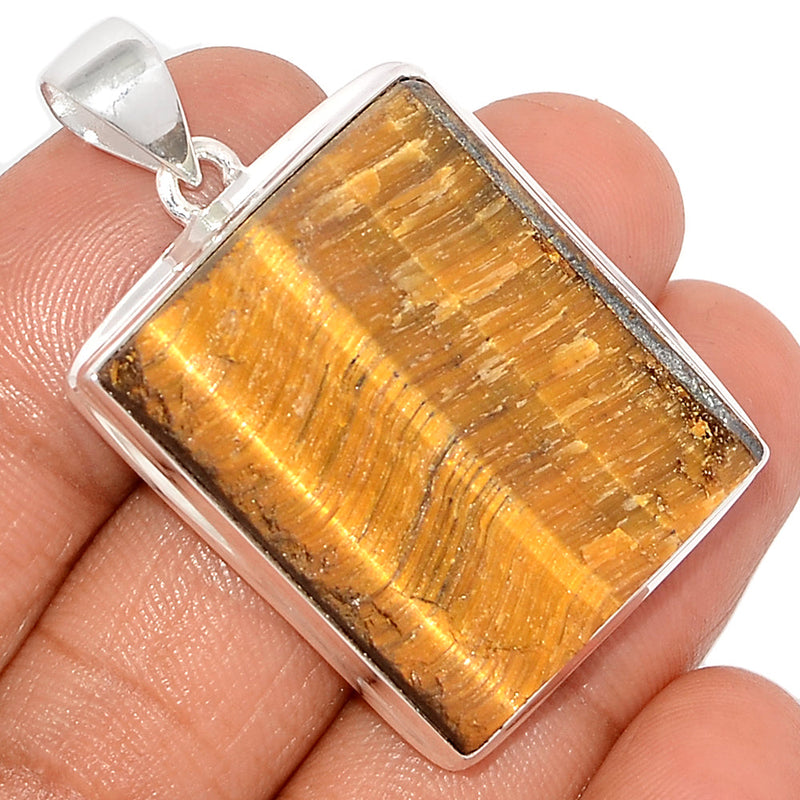 1.7" Tiger Eye Rough Pendants - TERP57