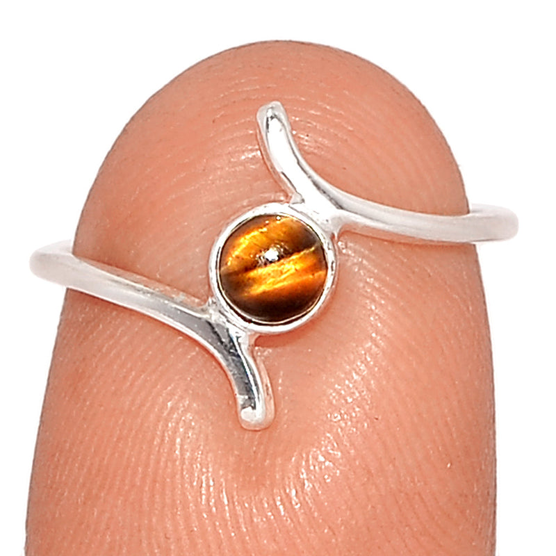 Small Plain - Tiger Eye Ring - TEYR1069