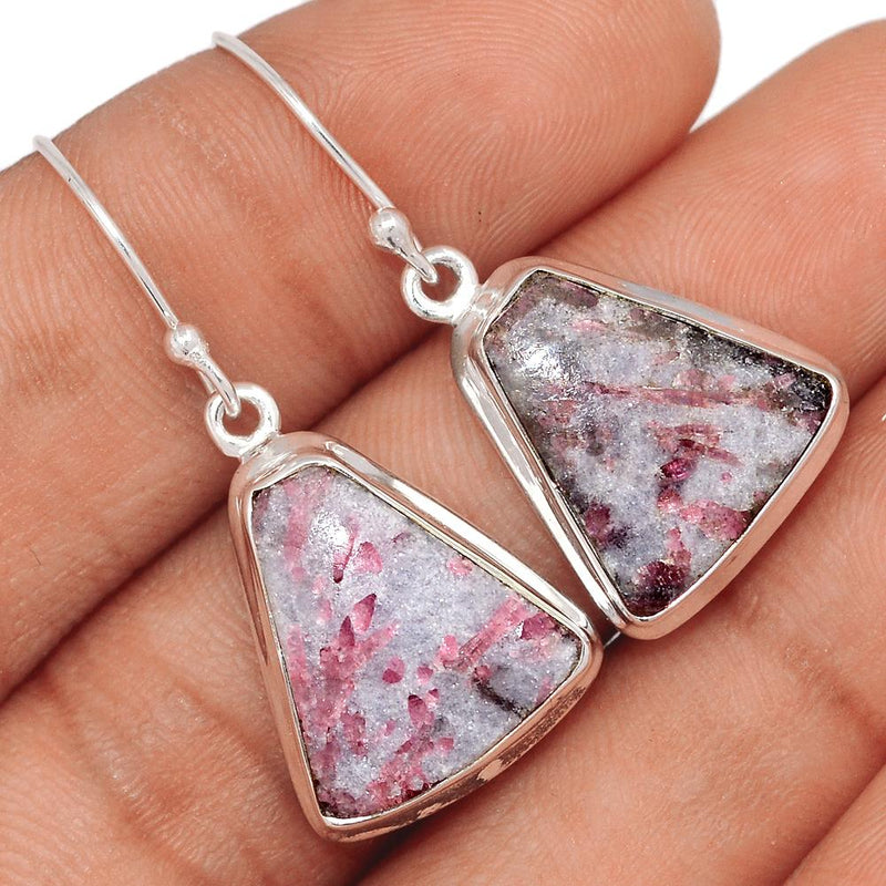 1.5" Tourmaline In Lepidolite Earrings - TILE29