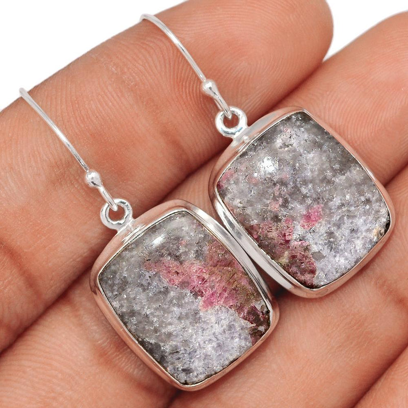 1.5" Tourmaline In Lepidolite Earrings - TILE8