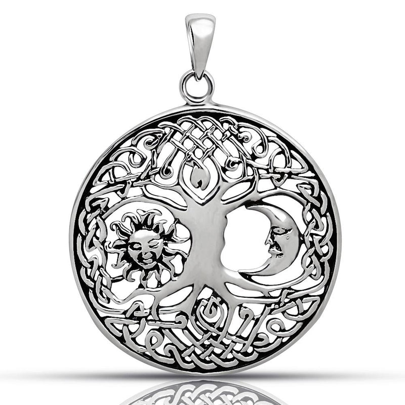 1.5" Sun & Moon - Tree Of Life Jewelry Pendants - TLJ26