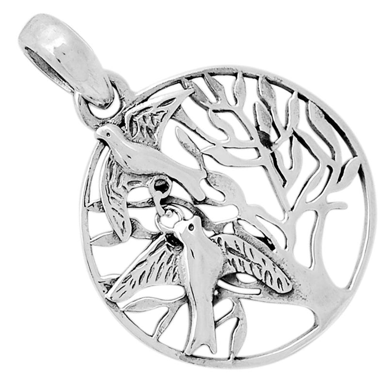 1" Tree Of Life With Dove Jewelry Pendants - TLJ07