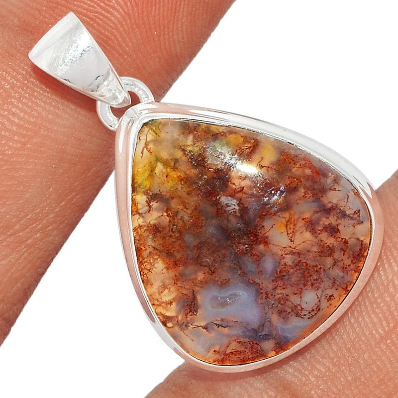 1.3" Texas Moss Agate Pendants - TMAP107