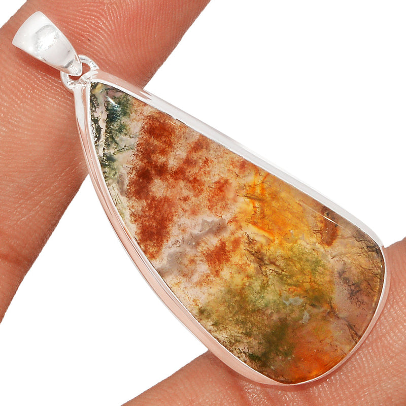 2.2" Texas Moss Agate Pendants - TMAP123