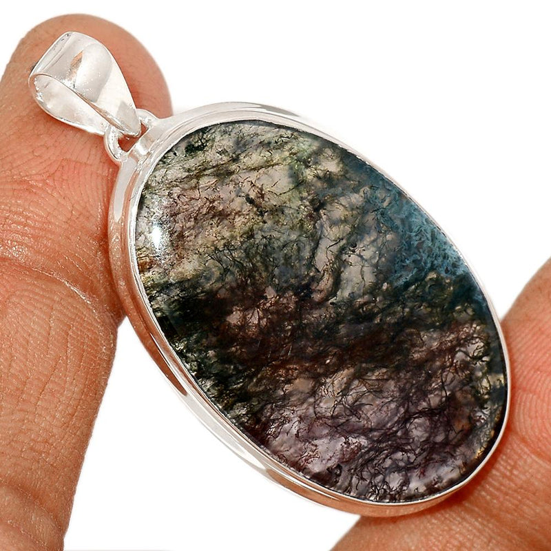 1.8" Texas Moss Agate Pendants - TMAP29