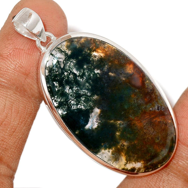 2" Texas Moss Agate Pendants - TMAP45