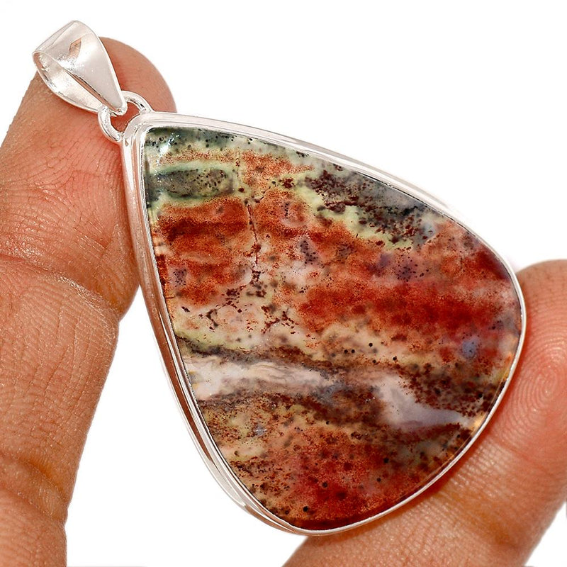 2.1" Texas Moss Agate Pendants - TMAP55