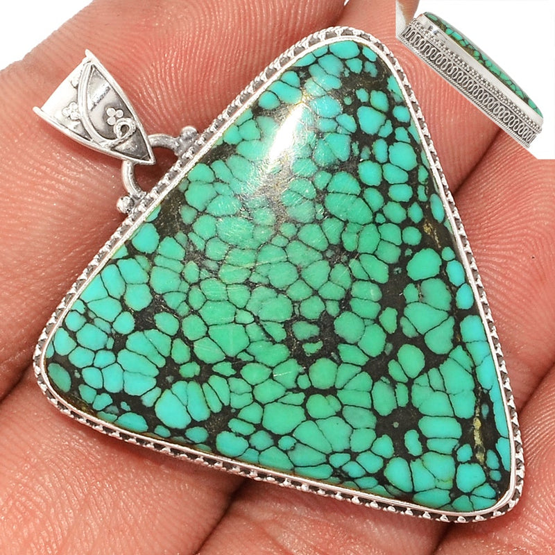 2" Fine Filigree - Tibetan Turquoise Pendants - TQSP2332