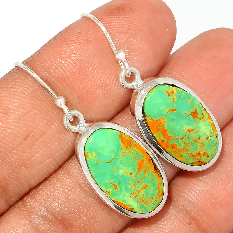 1.5" Tibetan Turquoise Earrings - TRQE535