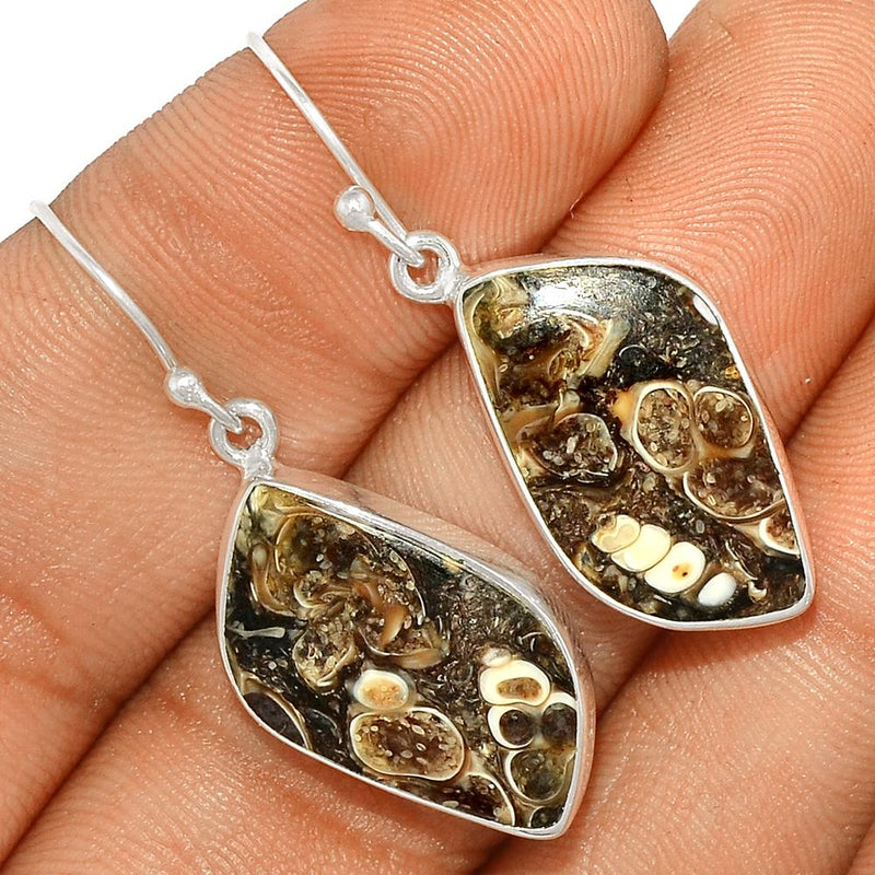 1.6" Turtella Jasper Earrings - TTJE233
