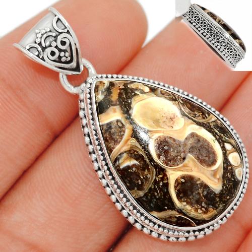 1.5" Turtella Jasper Pendants - TTJP542