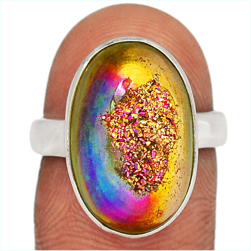 Titanium Window Druzy Ring - TWDR576